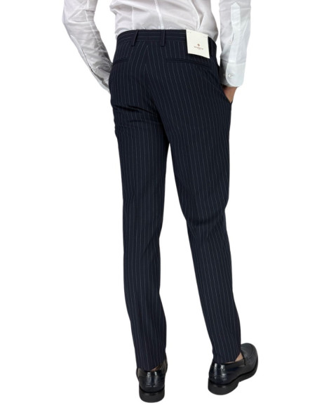 Markup pantalone gessato in poliviscosa mk895150 [bad35297]