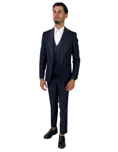 Privat Fashion abito da uomo in misto viscosa con gilet Santoriniraso Ab232/3p [06225e7e]