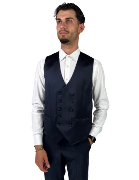 Privat Fashion abito da uomo in misto viscosa con gilet Santoriniraso Ab232/3p [6d499b69]