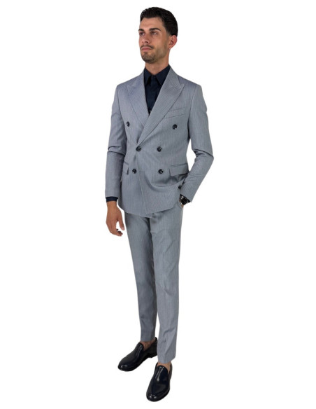 Privat Fashion abito doppiopetto microlavorato in poliviscosa Jamaica-ab7217 [a20cc283]