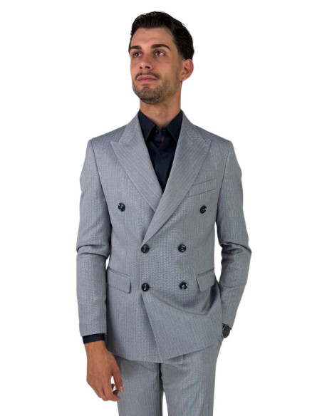 Privat Fashion abito doppiopetto microlavorato in poliviscosa Jamaica-ab7217 [7b2a818e]