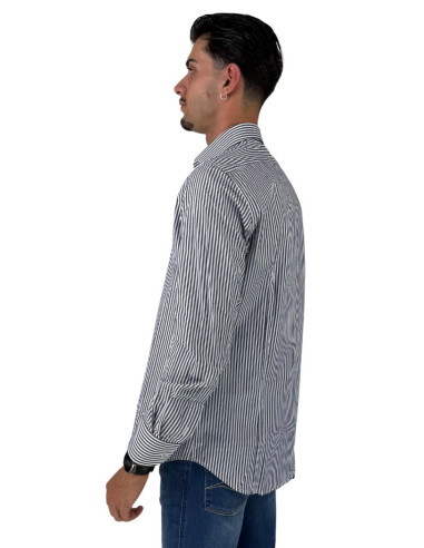 Paul Matthew camicia rigata in cotone cf11-1715 [1e45a804]