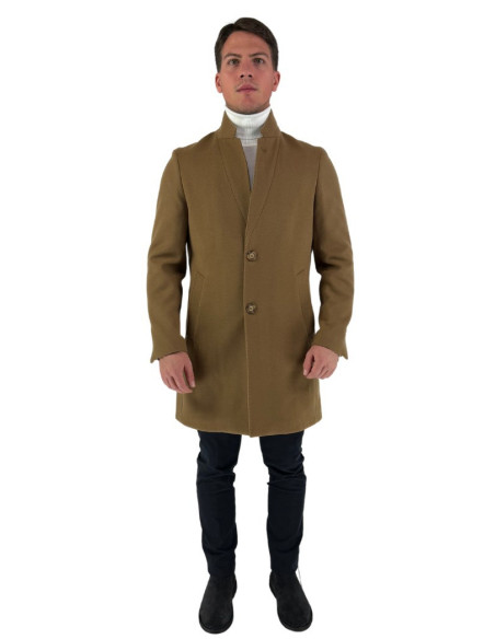 Privat Fashion cappotto monopetto in poliviscosa Morf-mcp738 [d22b47ec]