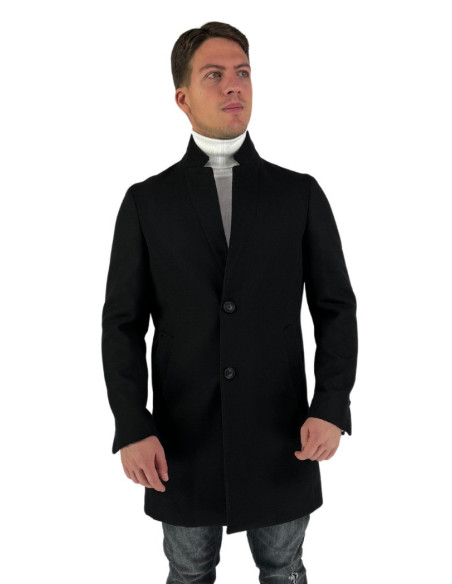 Privat Fashion cappotto monopetto in poliviscosa Morf-mcp738 [f8933baa]