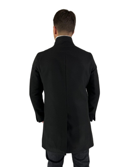 Privat Fashion cappotto monopetto in poliviscosa Morf-mcp738 [96a8b9a3]