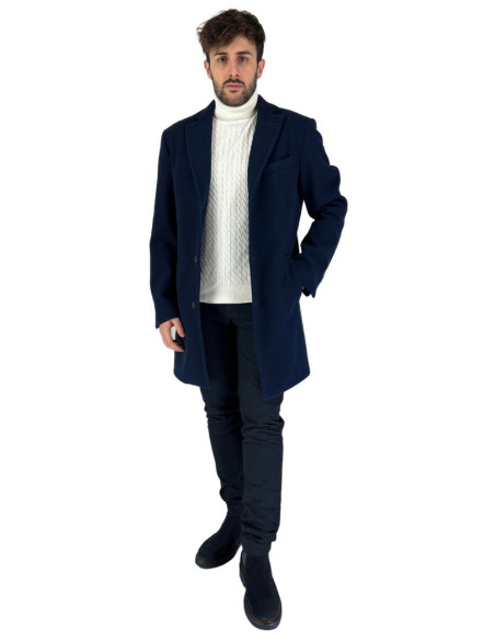 Two-Bi cappotto con petto a lancia Capp206 [2910571b]