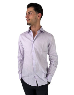 Paul Matthew camicia da uomo in cotone con collo francese cf11-1152 [eb41124f]