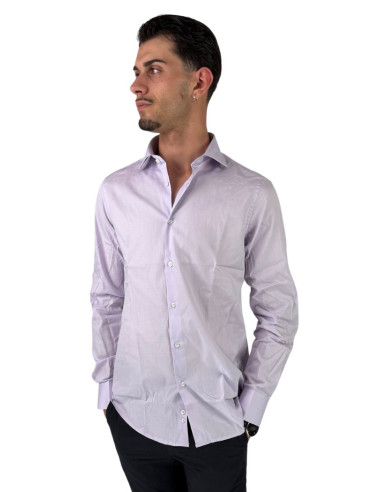 Paul Matthew camicia da uomo in cotone con collo francese cf11-1152 [eb41124f]