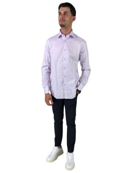 Paul Matthew camicia da uomo microlavorata in cotone ci2-1324 [73974b61]