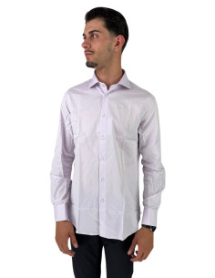 Paul Matthew camicia in cotone con collo francese cf11-1612 [d8f9eb9e]