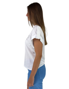 Dairesy t-shirt girocollo in jersey di cotone ss24d0445 [228b1fff] 2