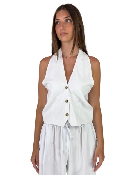 Maidoma gilet regular in lino e viscosa pe25f508/md1270 [2386d953]