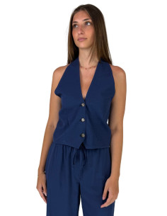 Maidoma gilet regular in lino e viscosa pe25f508/md1270 [b8986355]