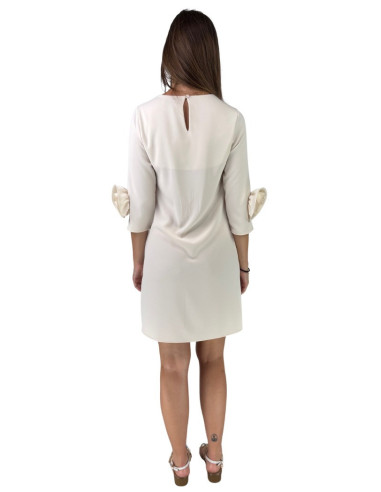 Celye abito corto da donna con fiori sulle maniche ss25c0533 [ac9dc775]