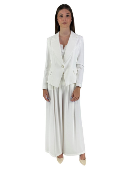 Dairesy pantalone palazzo con tasche alla francese laterali ss24d0382 [2e443b80]