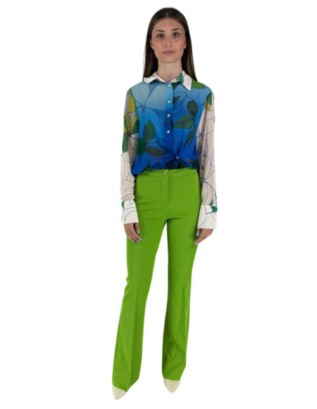 Dairesy pantalone flare in morbido tessuto stretch ss24d0387 [e3cd9a47]
