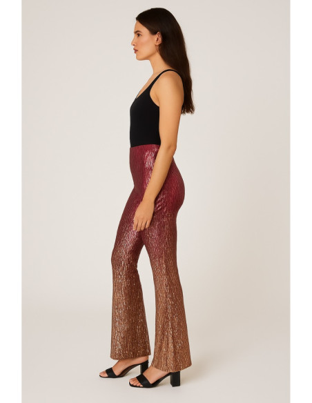 Dairesy pantalone flare in paillettes ss24d0370 [ec20e362]