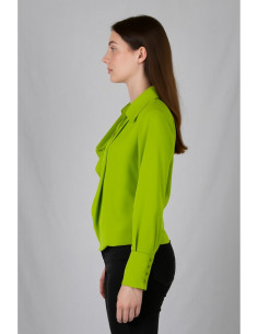 Dairesy blusa in tessuto fluido con dettaglio gioiello ss24d0414 [ad11eaf5] 2