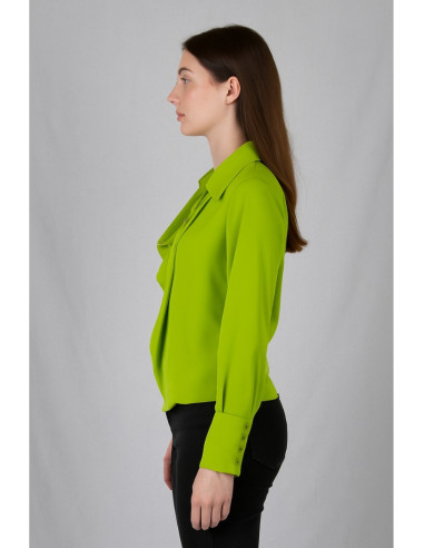 Dairesy blusa in tessuto fluido con dettaglio gioiello ss24d0414 [7437a9f8]
