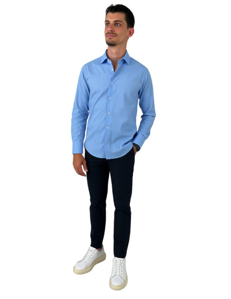 Brouback camicia da uomo in cotone stretch Slim10luxury-e01 [83178bac]