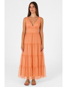 Dairesy abito in glitter scollo a v ss24d0435 [67cedfd4]