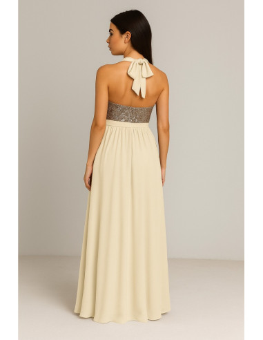 Dairesy abito lungo con corpetto paillettes multicolor ss24d0470 [5a52e9bd]
