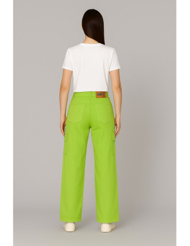 Dairesy pantalone palazzo in denim con tasconi ss24d0356 [cb0f7dec]