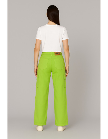 Dairesy pantalone palazzo in denim con tasconi ss24d0356 [cb0f7dec]
