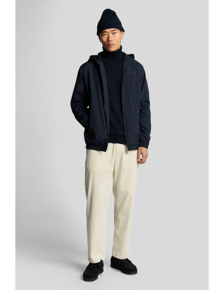 Lyle & Scott dolcevita in misto lana merino e cotone con logo kn2103vc [5030dc70]