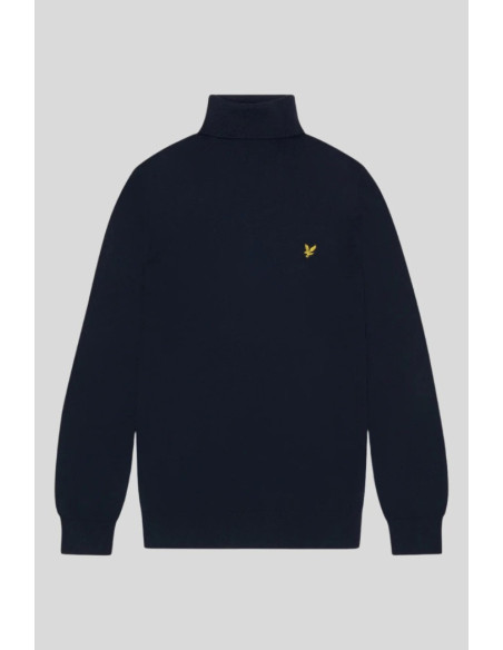 Lyle & Scott dolcevita in misto lana merino e cotone con logo kn2103vc [e72d1d74]