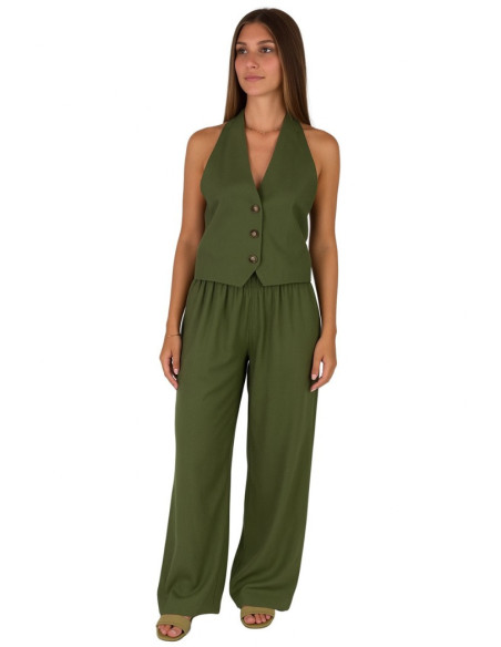 Maidoma gilet regular in lino e viscosa pe25f508/md1270 [298b74a1]