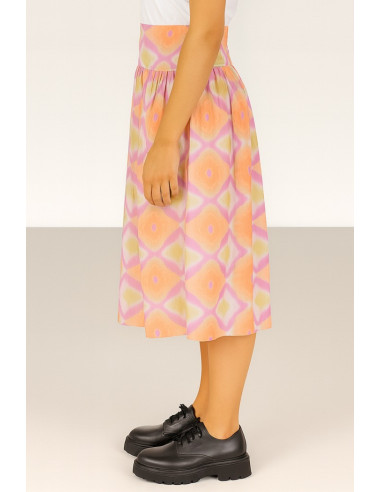 Dairesy gonna midi a fantasia con elastico in vita ss24d0437 [5d6f7188]