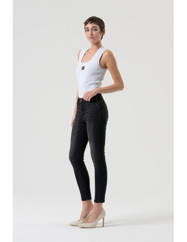 Fracomina jeans slim effetto push up in denim black fp25wv8000d46404 [98ab6fd7]