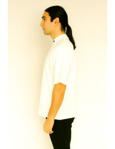 Icon t-shirt in jersey di cotone con logo sul collo icuf2w6t007 [54e7973e] 2