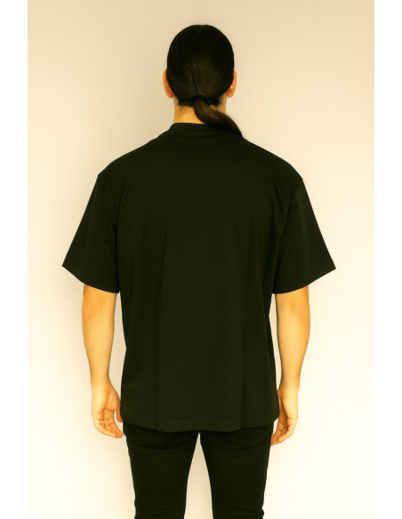 Icon t-shirt in jersey di cotone con logo sul collo icuf2w6t007 [11deadbb]