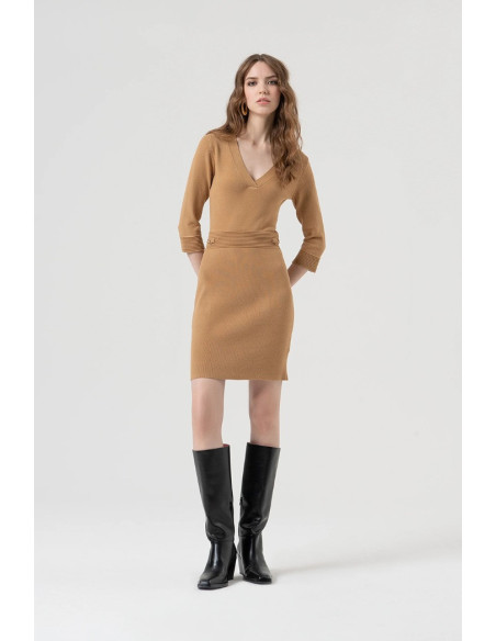 Fracomina abito slim mini in maglia fr25wd5002k55601 [493e0f9b]