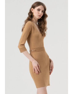 Fracomina abito slim mini in maglia fr25wd5002k55601 [493e0f9b] 2
