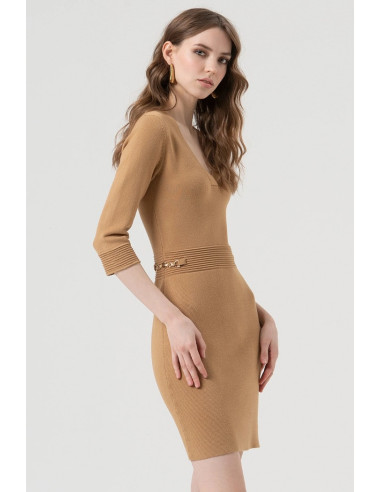 Fracomina abito slim mini in maglia fr25wd5002k55601 [90184c96]