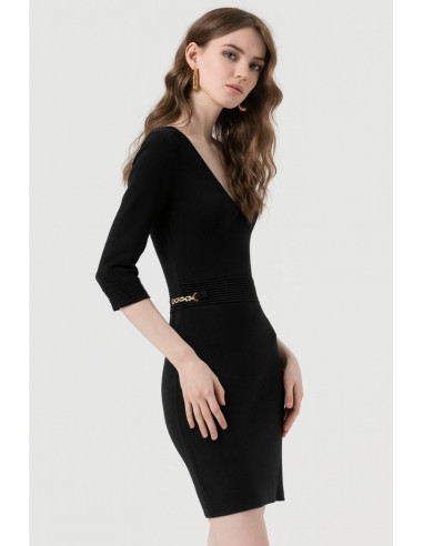 Fracomina abito slim mini in maglia fr25wd5002k55601 [5fa73435]