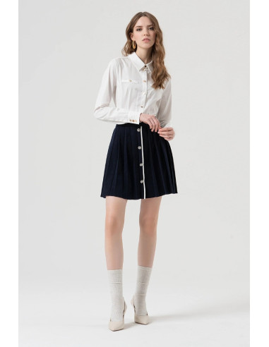 Fracomina gonna slim mini in maglia fr25wg4008k45601 [033cd62b]