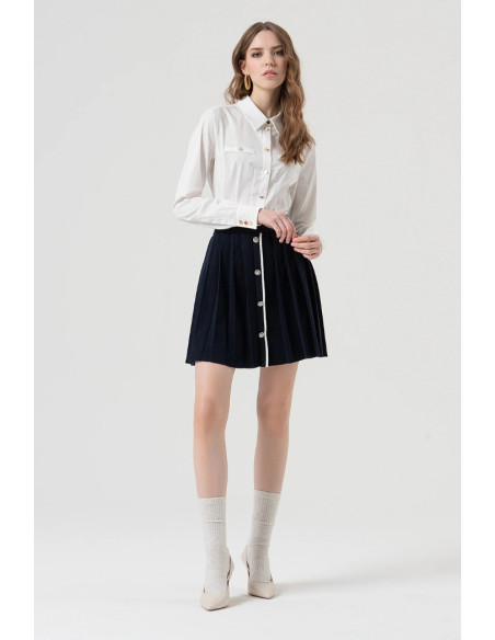 Fracomina gonna slim mini in maglia fr25wg4008k45601 [033cd62b]