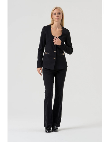 Fracomina giacca slim in mix di tessuti fr25wj2006w78001 [3035c070]