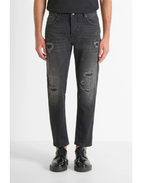 Antony Morato jeans slim fit alla caviglia in denim nero Argon mmdt00264-fa750627-w02148 [37fd6eea]