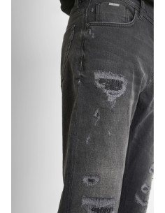 Antony Morato jeans slim fit alla caviglia in denim nero Argon mmdt00264-fa750627-w02148 [37fd6eea] 2