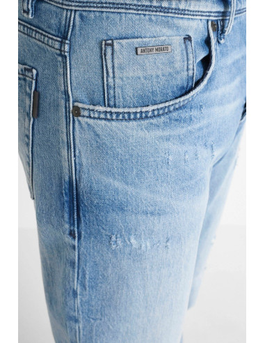 Antony Morato jeans straight fit con lavaggio chiaro Cleve mmdt00267-fa750371-w02155 [83b500da]