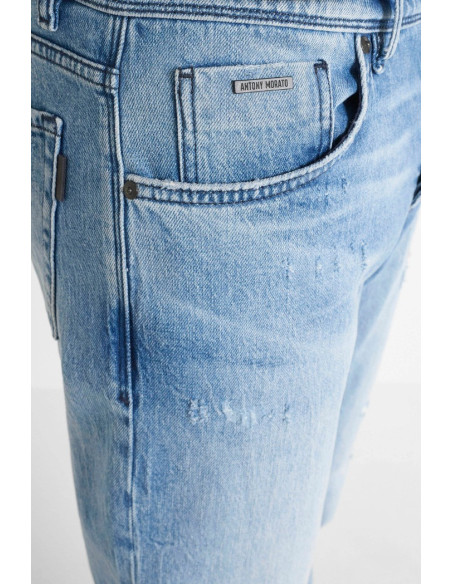 Antony Morato jeans straight fit con lavaggio chiaro Cleve mmdt00267-fa750371-w02155 [83b500da]
