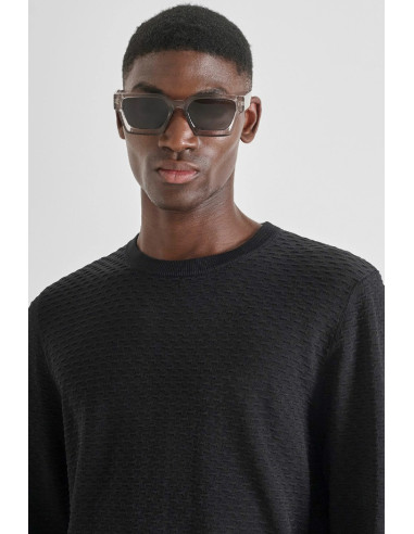 Antony Morato maglia girocollo slim fit con motivo jacquard mmsw01524-ya500084 [f6cd7214]