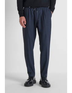 Antony Morato pantaloni regular in misto viscosa a quadri Neil mmtr00748-fa650367 [3eae8686]