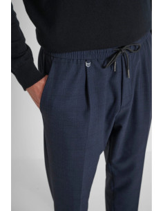 Antony Morato pantaloni regular in misto viscosa a quadri Neil mmtr00748-fa650367 [3eae8686] 2