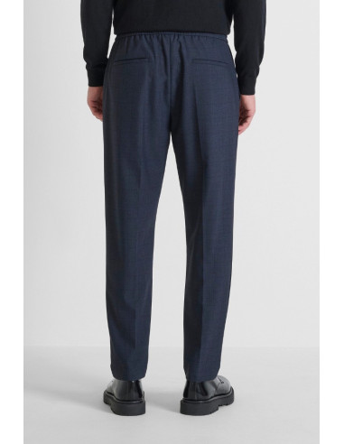 Antony Morato pantaloni regular in misto viscosa a quadri Neil mmtr00748-fa650367 [5095048f]
